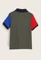 Camisa Infantil Polo GAP Color Block Verde - Marca GAP