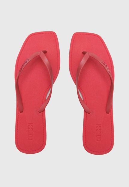 Chinelo com bico quadrado, da Colcci