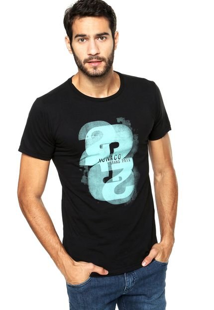 Camiseta FiveBlu Mônaco Preta - Marca FiveBlu