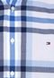 Camisa Tommy Hilfiger Xadrez Branca/Azul - Marca Tommy Hilfiger