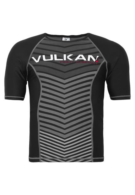 Camiseta Rashguard MC Vulkan Preto - Marca Vulkan Fight