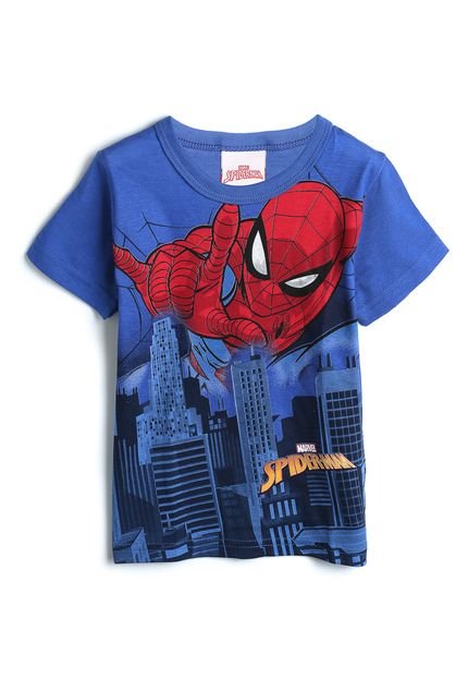 Camiseta Brandili Menino Spider-Man Azul - Marca Brandili