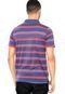 Camisa Polo Kanui Clothing & Co. Estampada Azul/Vermelho - Marca Kanui Clothing & Co.