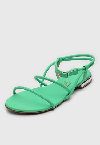 Sandália Dafiti Shoes Tiras Verde - Compre Agora