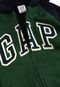 Blusa de Moletom GAP Menino Logo Verde - Marca GAP
