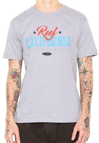Camiseta Reef California Cinza