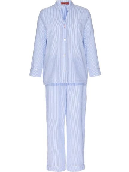 Pijama Longo Infantil Tricoline Olive Oyl Listrado - Marca Loungerie