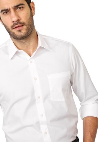 Camisa Van Heusen Reta Lisa Branca - Compre Agora