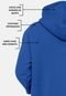 Blusa de Moletom Flanelada Canguru Capuz Unissex Azul Royal - Marca Use Miron