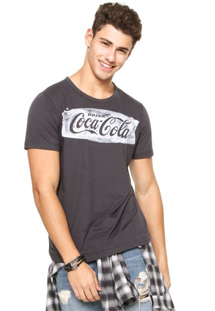 Camiseta Coca-Cola Jeans Estampada Cinza - Marca Coca-Cola Jeans