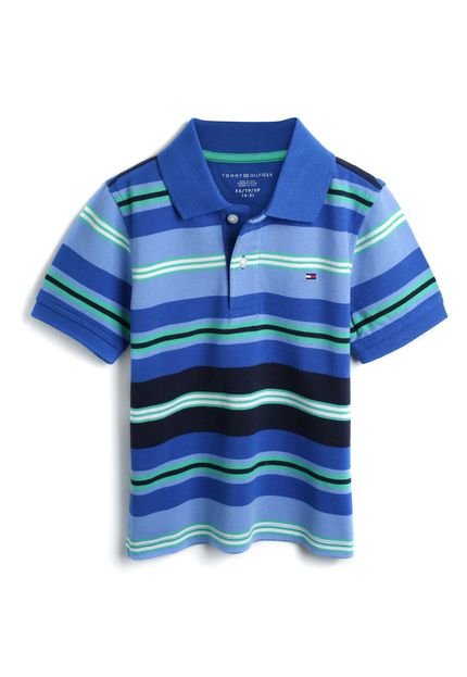 Camisa Polo Tommy Hilfiger Kids Menino Listrada Azul - Marca Tommy Hilfiger Kids