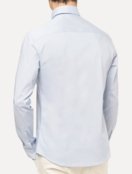 Camisa Calvin Klein Masculina Slim Essential Basic Logo Azul Claro - Marca Calvin Klein