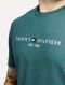 Camiseta Tommy Hilfiger Masculina Core Logo Verde Escuro - Marca Tommy Hilfiger