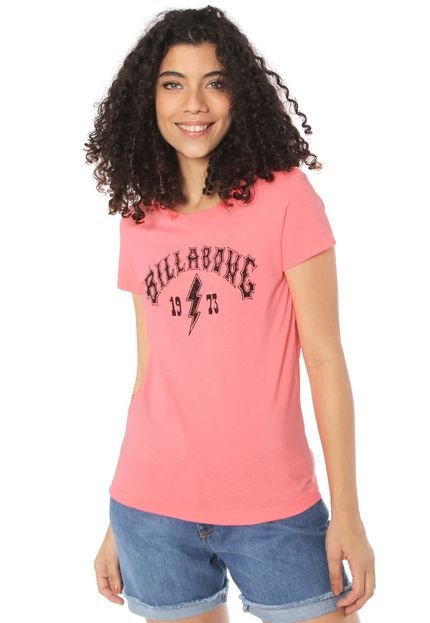Camiseta Billabong Rock Billa Rosa - Marca Billabong