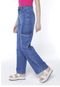 Calça Jeans Cargo Feminina Sob Azul - Marca SOB