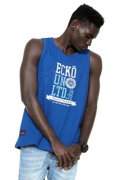 Regata Ecko Estampada Azul - Marca Ecko Unltd