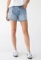 Short Jeans TOPSHOP Reta Liso Azul - Marca TOPSHOP