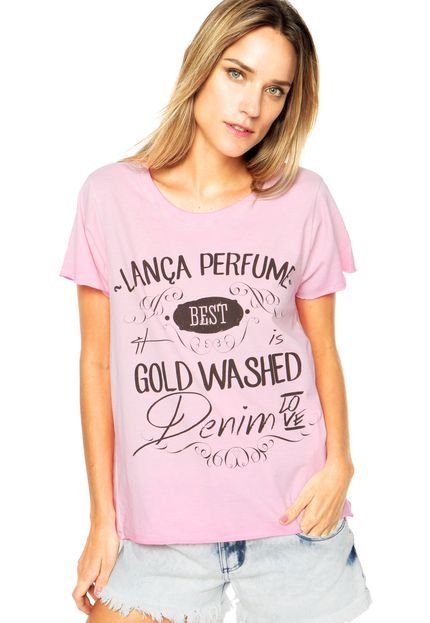 Camiseta Lança Perfume Estampa Rosa - Marca Lança Perfume
