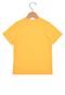 Camiseta Alakazoo Manga Curta Menino Amarelo - Marca Alakazoo