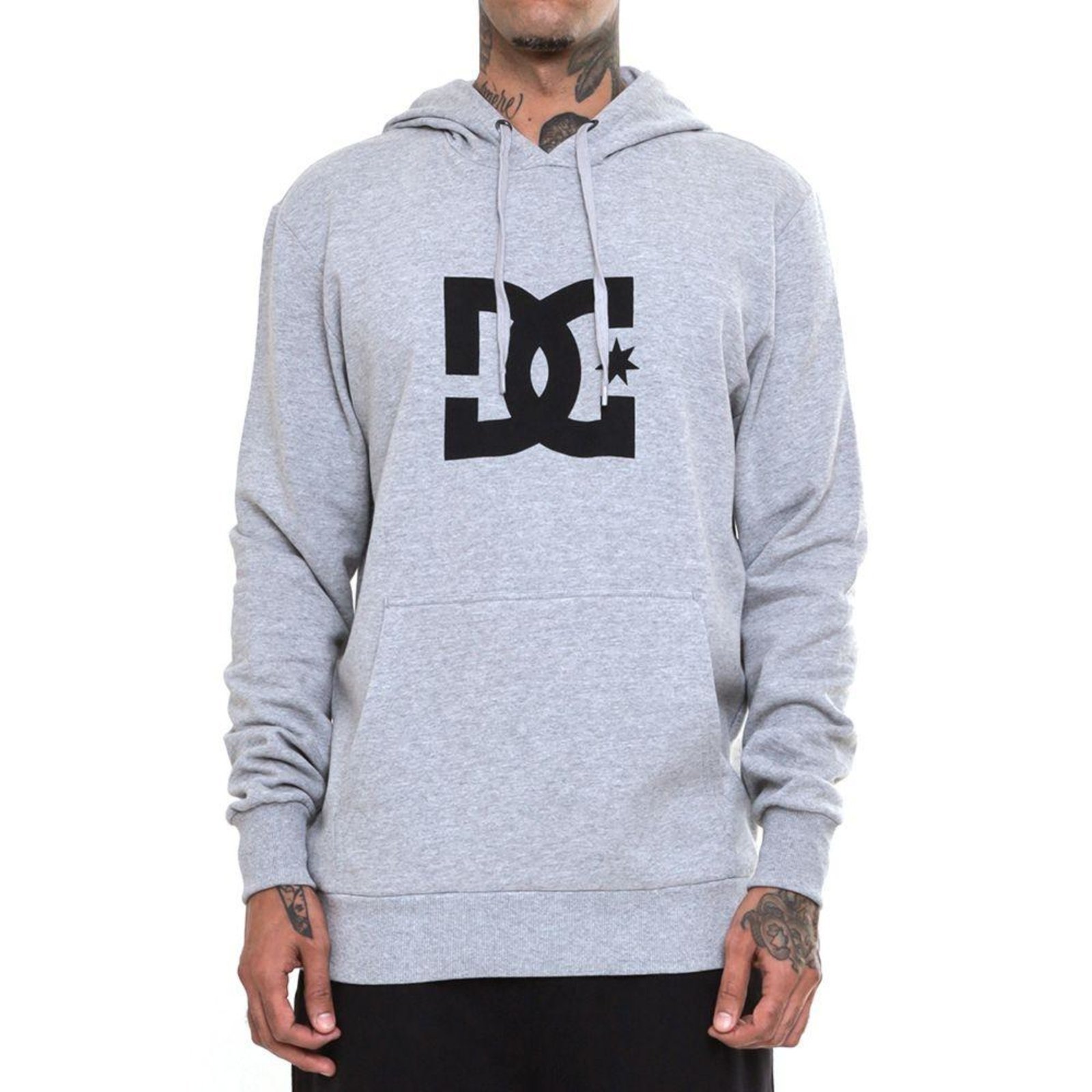 Moletom DC Shoes Canguru DC Star PH Masculino Cinza Mescla - Marca DC Shoes