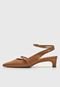 Scarpin Slingback Santa Lolla Liso Caramelo - Marca Santa Lolla