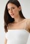 Vestido GAP Midi Liso Off-White - Marca GAP