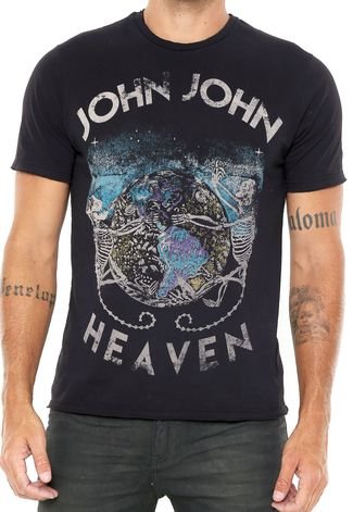 Camiseta John John Journey Preta - Compre Agora