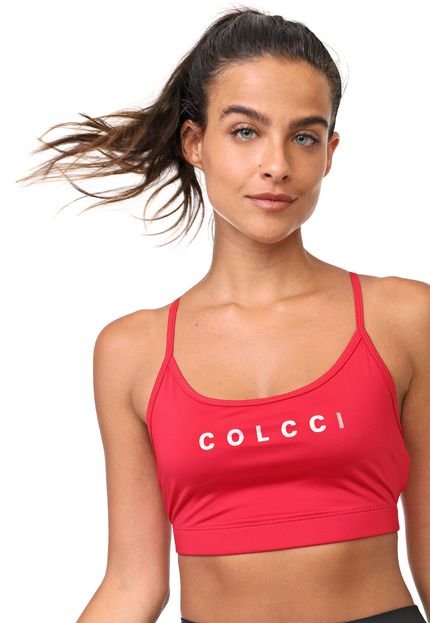 Top Colcci Fitness Lettering Pink - Marca Colcci Fitness