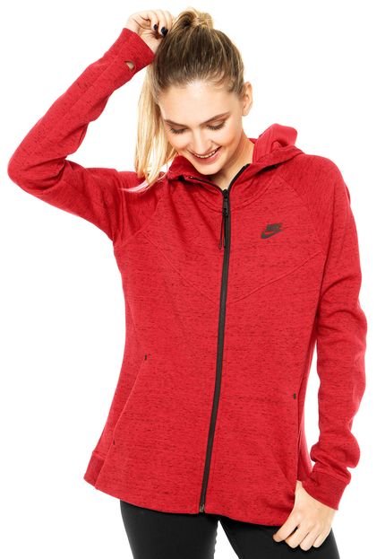 Jaqueta Nike Sportswear Tech Fz Hoodie Vermelha - Marca Nike Sportswear