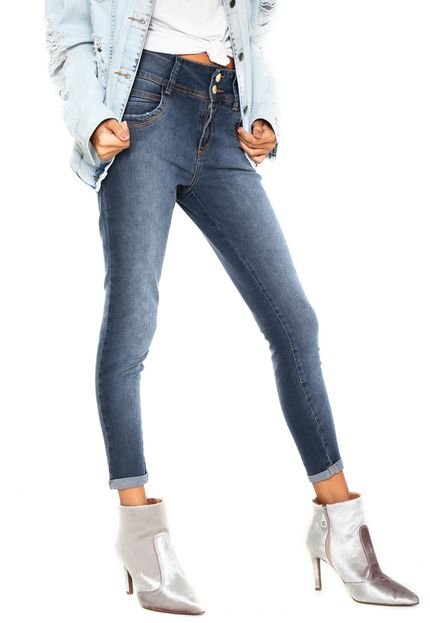 Calça Jeans Disparate Skinny Bolsos Azul - Marca Disparate