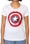 Blusa Cativa Marvel Capitão América Branca - Marca Cativa Marvel