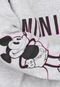 Blusa de Moletom Flanelada Fechada Cativa Disney Mickey Minnie Cinza - Marca Cativa Disney