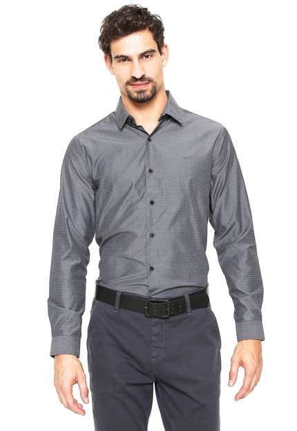 Camisa Victory Eagle Slim Fit Cinza - Marca Victory Eagle