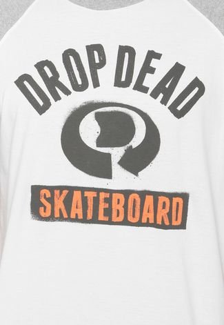 Camiseta Drop Dead Skateboards Written Branca