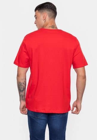 Camiseta Fatal Estampada Sport Vermelha