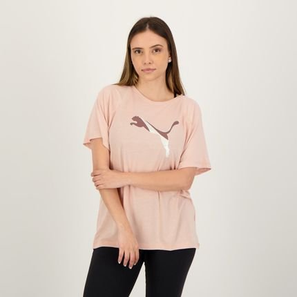 Camiseta Puma Evostripe I Feminina Rosa - Marca Puma