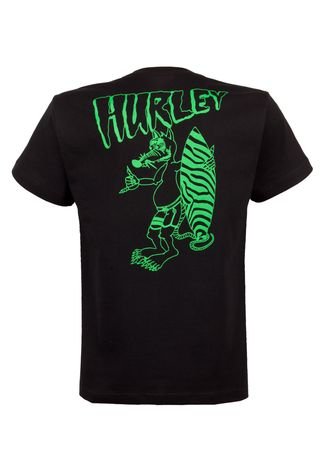 Camiseta Hurley Infantil Surf Rat Preta