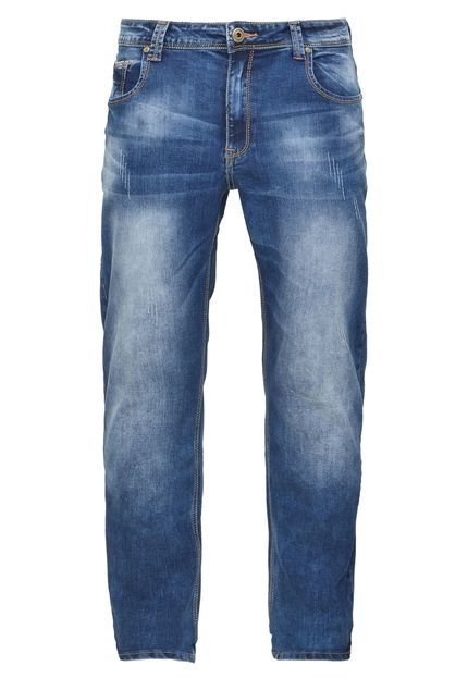 Calça Jeans Crocker Reta Oversize Azul - Marca Crocker
