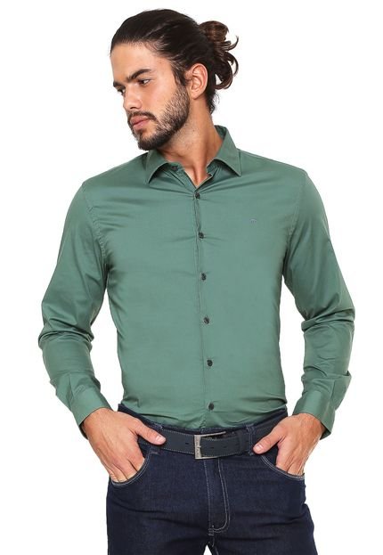 Camisa Ellus Slim Verde - Marca Ellus