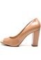 Peep Toe DAFITI SHOES Salto Grosso Nude - Marca DAFITI SHOES