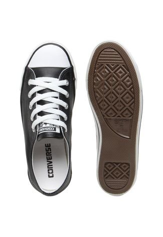 Tênis Couro Converse All Star CT AS Dainty Leather OX Preto