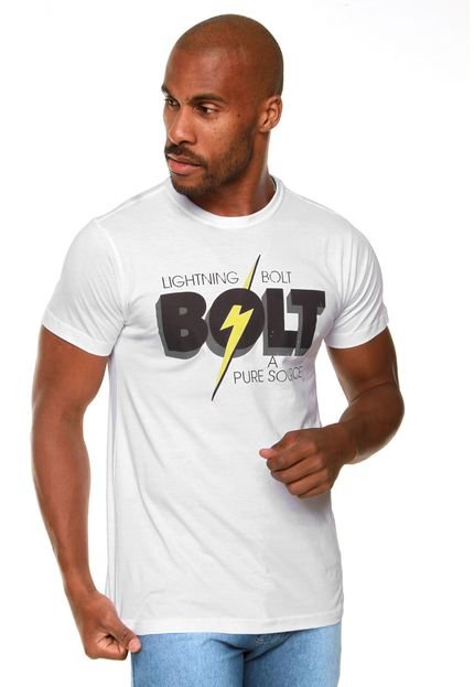 Camiseta Lightning Bolt Classic Logo Branca - Marca Lightning Bolt