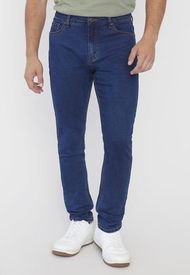 Jeans Hombre Skinny Fit Spandex Azul Oscuro - Corona