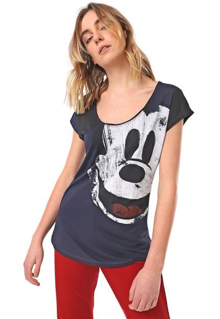 Camiseta Desigual Mickey Azul-marinho - Marca Desigual