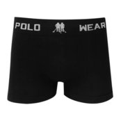 Kit 10 Cueca Boxer Polo Wear Microfibra Sortido   3 Meias M2  Colorido - Marca Polo Wear