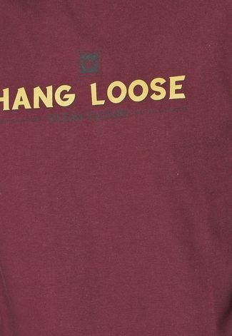Camiseta Hang Loose Letitgo Vinho