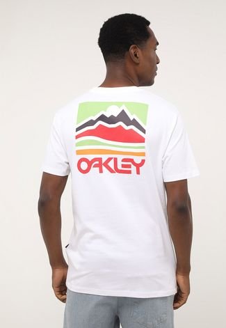 Camiseta Oakley Masc Mod Oakley Wide Graphic Te Branca