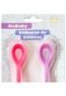 Kit com 2 Colheres de Silicone Rosa Kababy - Marca KaBaby