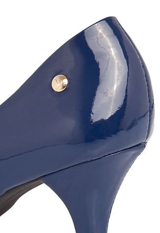 Scarpin Usaflex Bico Fino Azul