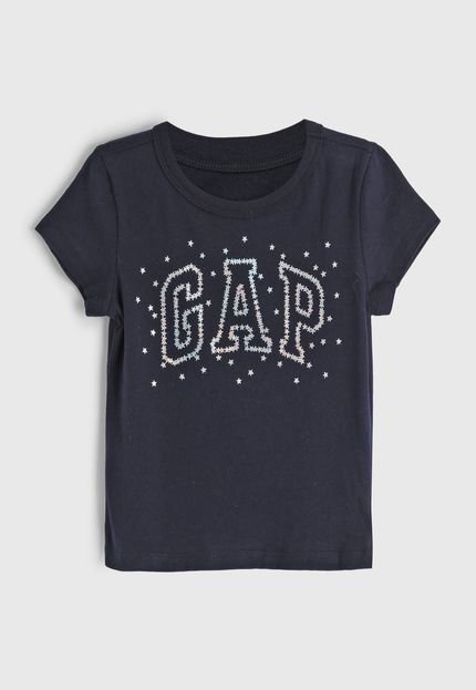Camiseta GAP Estrelas Azul-Marinho - Marca GAP